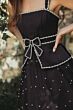 Mac Duggal 56206 A-Line Peplum Pearl Beaded Dress
