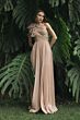 Mac Duggal 11879 A-Line Ruffle Shoulder Pleated Dress