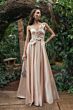 Mac Duggal 2292 One-Shoulder Asymmetric Neck Oyster Satin Dress