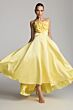 Mac Duggal 2303 Floral Strapless A-Line Satin Dress
