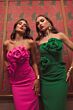 Mac Duggal 2361 Back Slit Strapless Crepe Dress