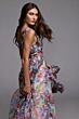 Mac Duggal 56119 Sleeveless V-Neck Floral Multicolor Dress