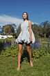 Mac Duggal 20704 Bubble Hem Jewel Neck A-Line Dress