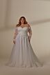 Mori Lee 3397 Leandra Lace Train Strapless Plus Size Bridal Dress