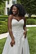 Mori Lee 3420 Naveena Lace Bodice A-Line Plus Size Bridal Gown