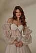 Mori Lee 4121 Melody Detachable Sleeve Sheer Bodice Wedding Dress