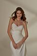 Mori Lee 4124 Mia Button Back Beaded Neckline Wedding Gown