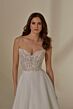 Mori Lee 4125 Maria Embroidered Bodice Strapless Wedding Gown