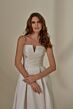 Mori Lee 4126 Mischa Button Back High Slit Wedding Gown