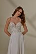 Mori Lee 4127 Morgan Detachable Sleeve Lace Train Bridal Dress