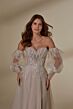 Mori Lee 4135 Maisie Detachable Sleeve Corset Top Wedding Dress