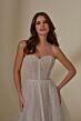 Mori Lee 4137 Marianna High Slit Embellished Wedding Gown