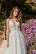 Mori Lee 4138 Matilda Double Belt Plunging Neck Wedding Gown