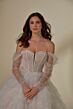 Mori Lee 4139 Margot Ruffle Skirt Detachable Sleeve Bridal Dress