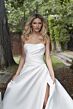 Mori Lee 4158 Pia Drape Bodice Drop Waist Wedding Gown