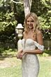 Mori Lee 4160 Pauline Off-The-Shoulder Plunging Neck Wedding Gown