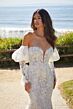 Mori Lee 1212 Luciana Removable Sleeve Low Back Wedding Dress