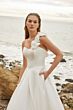 Mori Lee 15021 Mercedes One Strap Basque Waist Wedding Dress