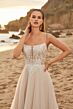 Mori Lee 15029 Marcia Sheer Bodice A-line Bridal Dress