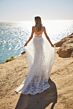 Mori Lee 15034 Martha Lace Train Sheer Bodice Wedding Dress