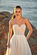 Mori Lee 15037 Melissa High Slit Pearl Beadwork Wedding Gown