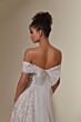Mori Lee 2531 Mackenzie Detachable Sleeve 3D Flowers Wedding Dress
