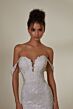 Mori Lee 2532 Marceline Tiered Skirt Illusion Back Wedding Dress