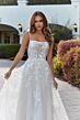 Mori Lee 2533 Meredith Straight Neckline Spaghetti Strap Wedding Dress