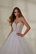 Mori Lee 2536 Madison Bishop Sleeves Plunging Neck Wedding Gown
