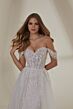 Mori Lee 2537 Misty Lace Bodice Glitter Tulle Bridal Dress