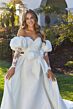 Mori Lee 2539 Malin Juliet Sleeves Illusion Back Bridal Dress