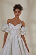 Mori Lee 2540 Martina Puff Sleeves Button Back Bridal Gown