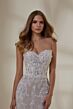 Mori Lee 2544 Marie Sheer Train Sweetheart Neck Wedding Dress