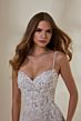 Mori Lee 2544 Marie Sheer Train Sweetheart Neck Wedding Dress