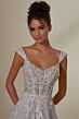Mori Lee 2545 Marguerite Cap Sleeve Open Back Wedding Dress