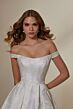 Mori Lee 2547 Marquesa Floral Brocade Off The Shoulder Wedding Gown