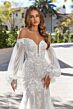 Mori Lee 2552 Marion Bishop Sleeves Plunging Neck Bridal Gown
