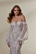 Mori Lee 2552 Marion Bishop Sleeves Plunging Neck Bridal Gown