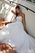 Mori Lee 2555 Maritza Button Back Embellished Wedding Dress