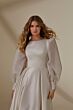 Mori Lee 30141 Lucy Bishop Sleeve Bateau Neck Bridal Gown