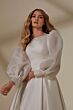 Mori Lee 30141 Lucy Bishop Sleeve Bateau Neck Bridal Gown
