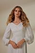 Mori Lee 30145 Layla Front Slit Bishop Sleeve Wedding Gown