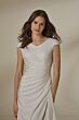 Mori Lee 30149 Linelle Cap Sleeve Faux Wrap Wedding Dress