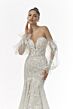 Mori Lee 1224 Nubia Removable Sleeve Sweetheart Neck Wedding Gown