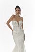 Mori Lee 1228 Nuala Sheer Bodice Plunging Neck Bridal Dress