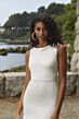 Mori Lee 12611 Nesta Sleeveless Cowl Back Wedding Dress