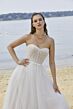 Mori Lee 15043 Pallas Ruched Bodice Back Streamer Wedding Dress