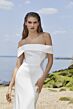 Mori Lee 15044 Peyton Off-The-Shoulder Illusion Sides Wedding Dress