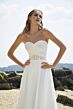 Mori Lee 15045 Phila Illusion Midriff Drape Bodice Wedding Gown