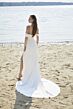 Mori Lee 15048 Phoenix Cowl Neck Corset Bodice Wedding Gown